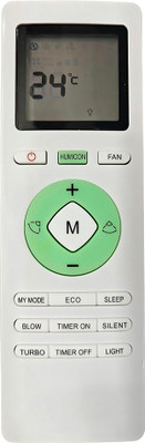 Ehop AC-233B Compatible remote Control for Inverter AC with Humicon Function LLoyd Remote Controller(White)