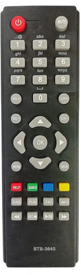 Pyai Remote Compatible with Hathway STB-3640 Set Top Box (Please Match The Image with Your Existing Remote) Hathway Remote Controller(Black)