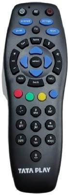 ERHIndia 1 Pc Compatible and Suitable Remote tata Sky Multi-screen access tata play remote Remote Controller(Black)