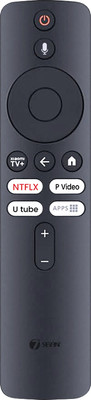 7SEVEN Compatible XMRM-M3 Remote for Xiaomi Tv Box S 2nd Generation 4K Ultra HD Streaming Media Player Google Tv Suitable Models - L55M6-ESG L55M6-ARG MDZ-24-AA MI Remote Controller(Black)