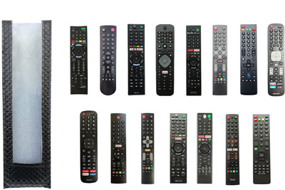 BhalTech LED TV PU Leather Case Cover Perfect Fitting Specially Designed Full Protective Only Remote Cover Pls Check Your Dimensions Compatible Sony Micromax Thomson TV Remote Controller(Black)
