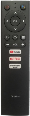 BhalTech LED Smart TV [Non-Voice] Remote Control Compatible For Blaupunkt  Tv Remote Controller(Black)