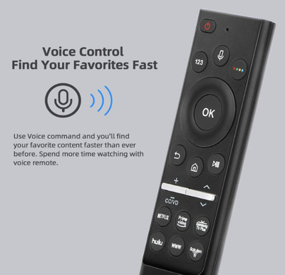 Tke UNIVERSAL Original Samsung 4K Voice Smart LED TV RM-G2500 UNIVERSAL Remote Controller(Black)