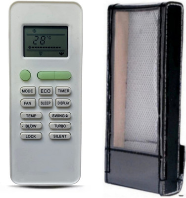Paril (Remote+Cover) Ac Remote compatible for Godrej Ac Re-221 With PU Leather Protective Cover( EXACTLY SAME REMOTE WILL ONLY WORK) Remote Controller(Black)