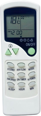 V4 Gadgets AC Remote No.7, Replacement for  AC (Exactly Same Remote Will Only Work) Videocon Remote Controller(White)