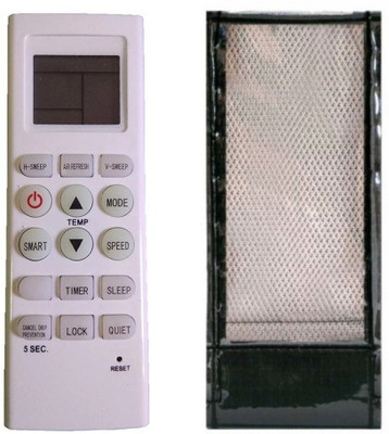 Ethex C-12 Re-36E remote With cover (Remote+Cover) Ac Remote compatible for Voltas Ac Remote Controller(White)