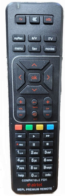 Gezok Airtel Remote Compatible DTH Universal Set Top box  Remote Controller Airtel Remote Controller(Black)