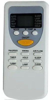 Audus  Remote Control Compatible Split/Window Remote Videocon AC Remote Controller(White)