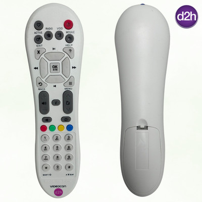 Gerotonic Videoconn D2H Original Remote Videoconn Set Top Box Remote Remote Controller(White)