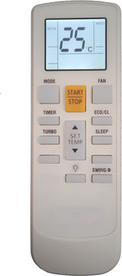 LipiWorld 231BS AC Remote Control Compatible For Bluestar AC With Display Light Backlight Bluestar AC Remote Controller(Grey)