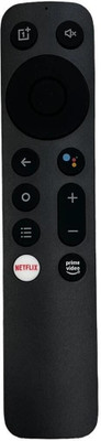 miracles in hand VOICE REMOTE COMPATIBLE FOR SMART LED TV ONEPLUS Remote Controller(Black)