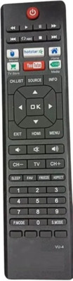 HDF Smart LCD LED TV (VU-4) VU Smart LCD LED TV Remote Controller(Black)