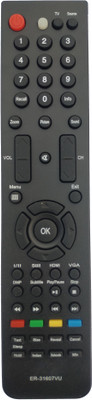 LipiWorld ER-31607 LED Smart TV Remote Control Compatible For  VU Tv Remote Controller(Black)