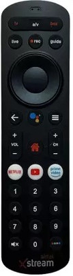 Airtel Xstream DTH Set Top Box Remote Control Please Match Your Old Remote Before Order 100 ML Free Cleaning Kit Xstream Remote Controller(Black)