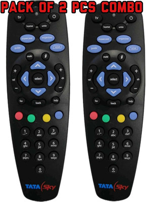 SKYNEU TATASKY Remote Controller (Pack of 2 - Combo Offer) TATASKY ,TATA SKY Remote Controller(Black)