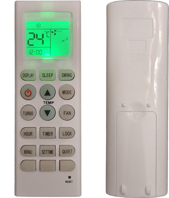 LipiWorld 36C AC Remote Control With Display Light Backlight Compatible For  Vestar AC Remote Controller(Grey)