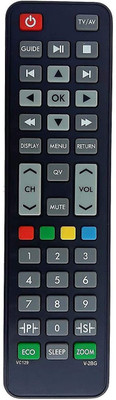Rohit Electronics Remote Compatible for VIDEOCON LCD LED HD TV Videocon Remote Controller(Black)
