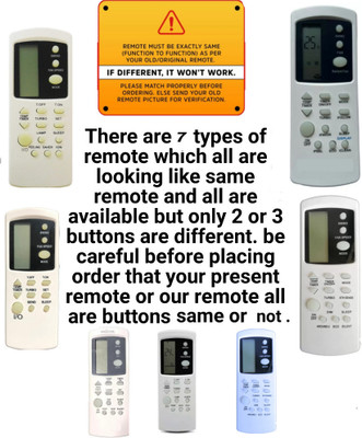 Ethex Remote+Cover) Ac Remote compatible for Whirlpool Ac With PU Leather Protective Cover( EXACTLY SAME REMOTE WILL ONLY WORK) Remote Controller(Black)