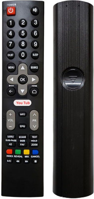 TIZOQ Replacement Remote Control Compatible for VU, Hyundai & Sansui Smart TV Non Voice Supported Smart TV (VU-NTFLX) VU Smart TV, Sansui Smart TV, Hyundai Smart TV Remote Controller(Black)
