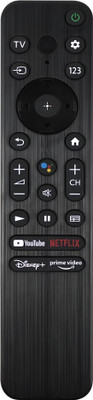 ERNIL RMF-TX800P Remote Compatible for (Non-Voice) RMF-TX800E KD-50X85K KD-43X80K RMF-TX800U RMF-TX900U Sony OLED FHD Smart Android Tv (Old Remote Must be Same) Remote Controller(Black)