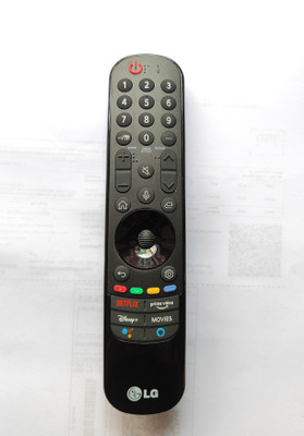 Harsh Enterprises MR21GA Compatible for Lg smart TV with Voice control Magic remote control original model with Battery Free LG Remote Controller(Black) Harsh Enterprises MR21GA Compatible for Lg smart TV with Voice control Magic remote control original model with Battery Free LG Remote Controller(Black)