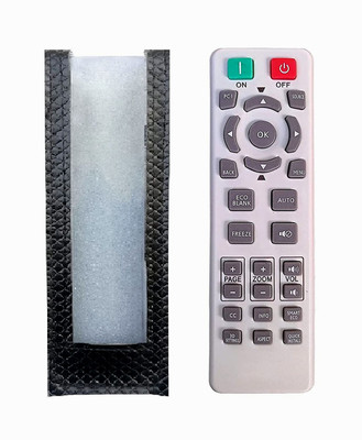 BhalTech BENQ PU Leather Remote Case Cover Perfect Fitting Designed Fully Protective Only Remote Cover Pls Check Your Remote Dimensions Compatible for Projector BENQ Remote Controller(Black)