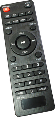 Ehop Compatible Remote Control for Home Theater System with BT Function iball Remote Controller(Black)