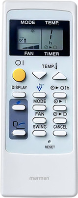 Marman Compatible with Sharp AC Remote Control Model 76A Suitable For Split and Window AC-Match Remote Key by Key with Existing Sharp Air Conditioner Remote Controller(White)
