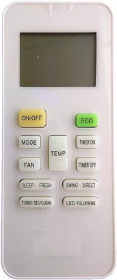 vmps 1 Year Warranty UNIVERSAL AC Remote Compatible for VOLTAS | LLOYD | BLUE STAR | GODREJ | ONIDA AC Remote Controller(White)