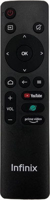 SHIELDGUARD Remote Control 588 Compatible for Infinix LED TV (No Voice function) Remote Controller(Black)