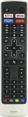RESORB LED 433 Compatible for VU Smart RM-L1661 LED Smart TV mode EN2BQ27V EN2BX27V ERF3F69V ERF3C70V EN3C39V ER-22645V ER-33906V Remote Controller(Black)