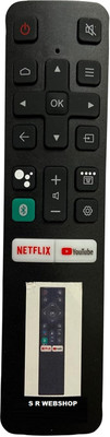 S R WEBSHOP Remote Control with Netflix & YouTube Functions Compatible for Llyod LED TV Remote Controller(Black)
