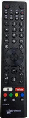 Paril ®N60 TV REMOTE Compatible for Micromax Smart TV LCD/LED Remote Control (Macthing with Old Remote,same Remote will Only work) Remote Controller(Black)