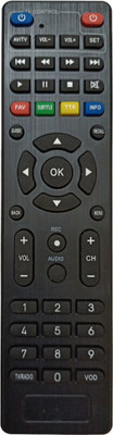 ERNIL Set top Box Remote Compatible For Model NO HDC-P50BCA, HDC-P51ACA Asianet Set top Box HD Remote Control (Your Old Remote Must be Exactly Same) Remote Controller(Black)
