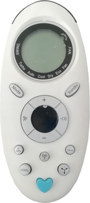 LipiWorld 143A AC Remote Compatible for  Onida Mode AC Remote Controller(White)
