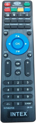 Tke  for Remote LCD/LED TV (ADA) Intex Remote Controller(Black)