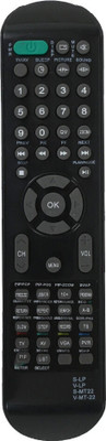 RESORB LED 244 4 in 1 LED LCD Remote Control V-MT22 S-MT22 S-LP V-LP Compatible with V-MT22 S-MT22 S-LP V-LP VIDEOCON / SANSUI LED TV Remote Remote Controller(Black)
