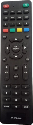 TIZOQ Remote Control Compatible for Set Top Box No.-4 HD15 MPEG Remote Controller(Black)