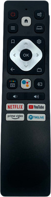 Xpecial BLUETOOTH VOICE CONTROL AC-R TIKLIVE FUNCTION Remote with VOICE CONTROL FUNCTION Compatible for ACER 8K 4K SMART LED LCD TV Remote Controller(Black)