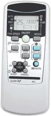 RISHI ENTERPRISES (50) THIS REMOTE IS COMPATIBLE FOR AC WITH 3D FUNCATION MITSUBISHI Remote Controller(Grey)