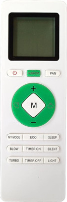 Paril ® Re-233A Ac Remote compatible Replacement for Lloyd Ac Remote (Exactly Same Remote Will Only Work) Remote Controller(White)