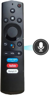 Woniry Voice Assistant Remote Control Compatible for  Smart LED TV (Black) Kodak Remote Controller(Black)