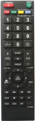 BhalTech AA-838 LED Smart TV Remote Old Remote Exactly Same Remote Compatible for Speedcon Tv Remote Controller(Black)