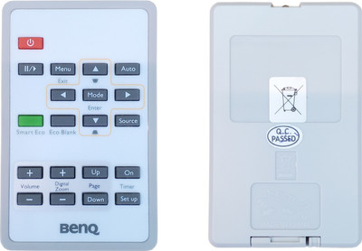 TECHNOWISE PROJECTOR REMOTE SMALL Replacement of BENQ Projector Remote Controller(White)