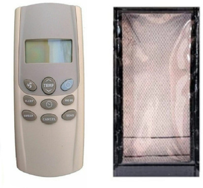Paril (Remote+Cover) Ac Remote compatible for Onida/Cruise Ac / Kenstar / Nepoleon / Bluestar Ac Remote With Cover(SAME REMOTE WILL ONLY WORK) Remote Controller(Black)