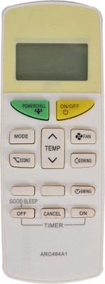 RESORB RE 132C DAIKIN Midea, Voltas and Lloyd Remote Controller(White)