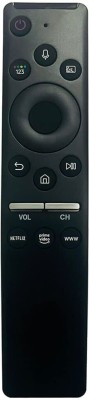 Woniry Bluetooth voice Remote compatible for  Led tv remote With Netflix Button Samsung Remote Controller(Black)