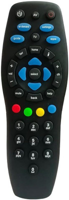mmps DTH Sky Black Tata sky Remote Controller(Black)