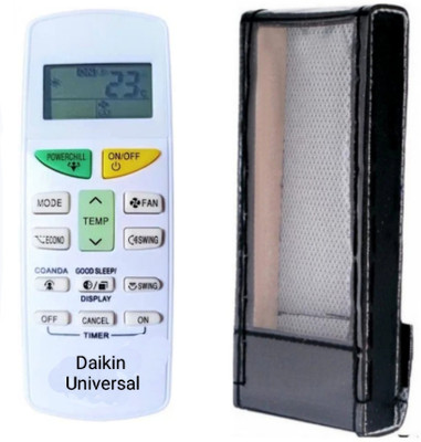 Ethex C-5 Re-132A Universal Remote With (Remote+Cover)compatible for Daikin Universal Ac remote (only Powerchill button) Remote Controller(White) Ethex C-5 Re-132A Universal Remote With (Remote+Cover)compatible for Daikin Universal Ac remote (only Powerchill button) Remote Controller(White)