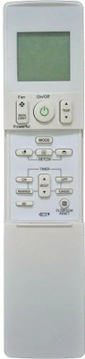 NixGlobal 169B AC Remote Compatible with DAIKIN 1 / 1.5 / 2 TON AC Remote Controller(White)